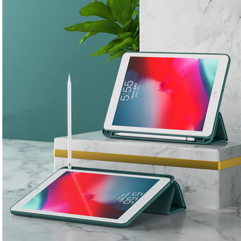 Ipad Cover Folio - Coque intelligente avec porte-crayon, pour iPad