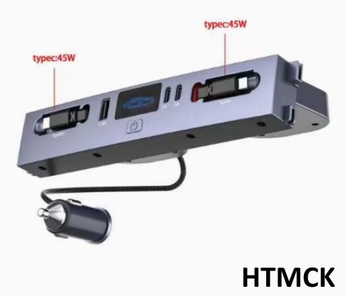 Usb Hub Type C - Hub de chargeur de voiture multi-ports,