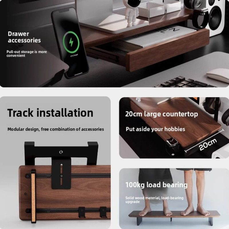 Laptop Tablet Accessories - Boîte de rangement métallique pour moniteur