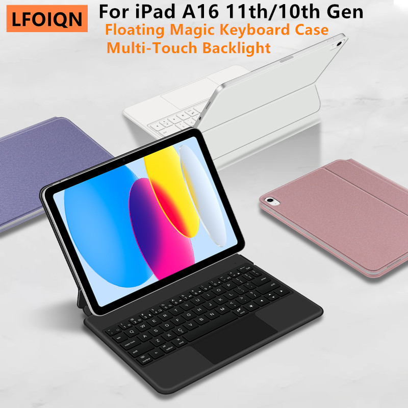 Ipad Cover Folio - Clavier magique LFOIQN pour iPad (A16)