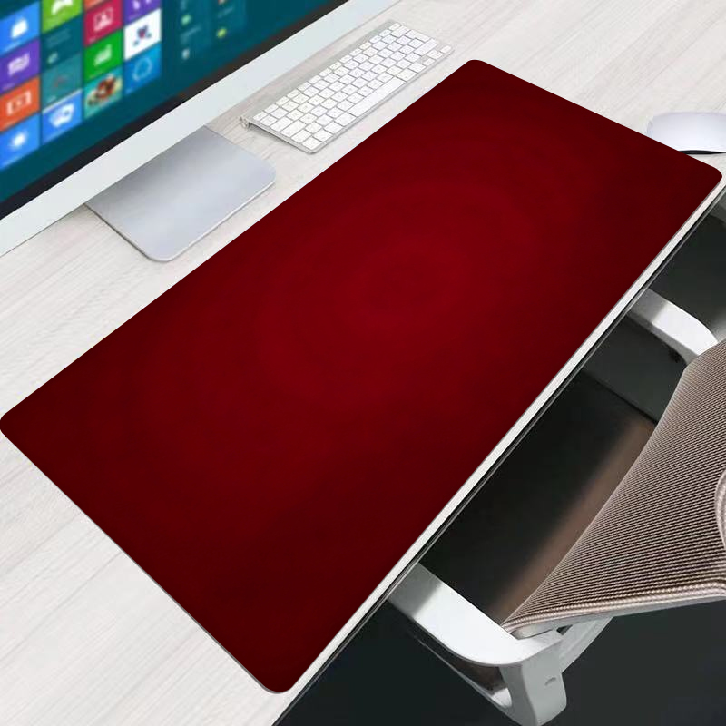 Laptop Tablet Accessories - Tapis de souris rouge pour bureau,