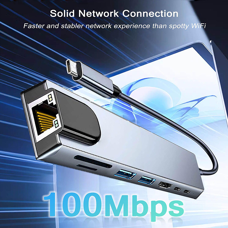 Hub USB Type C 8 en 1 pour Mac - Hdmi Adapter Tablet avis et prix
