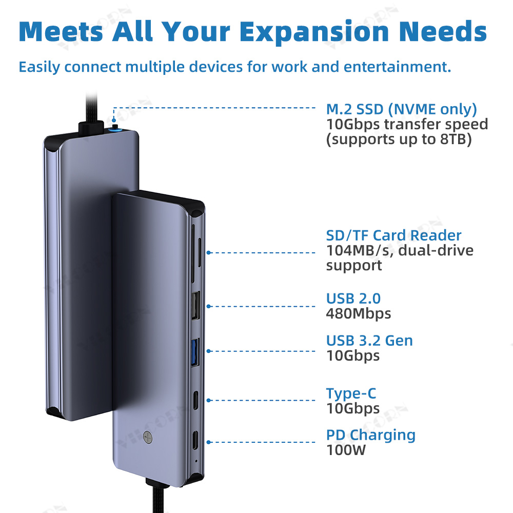 Hub USB C 7 en 1 pour MacBook  - Usb Hub Type C avis et prix