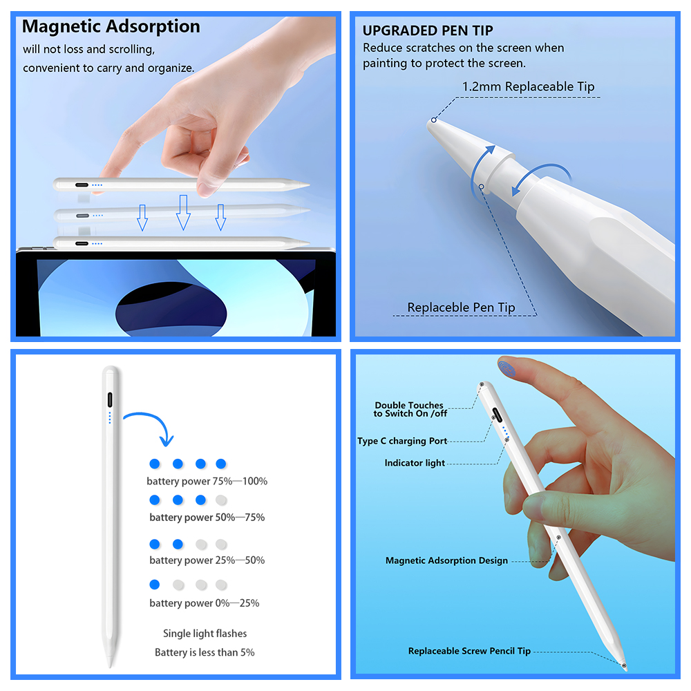 QUKAM pour Apple Pencil 2 styl - Tablet Accessories Kids avis et prix