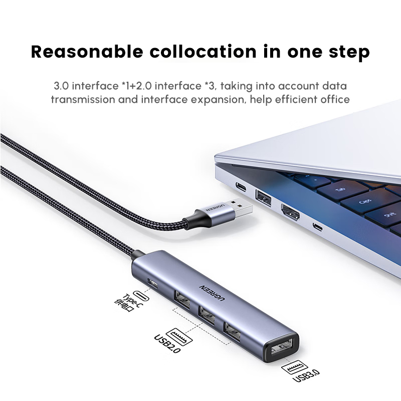 Hub USB UGREEN avec 4 ports US - Usb Hub Type C avis et prix