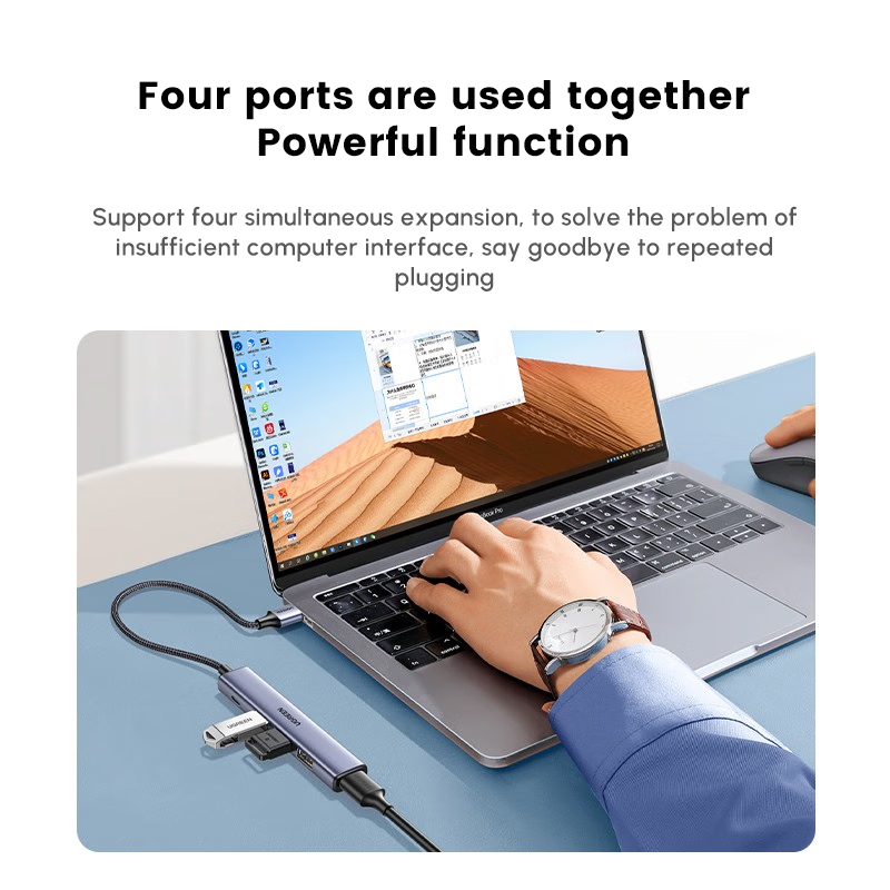 Hub USB UGREEN avec 4 ports US - Usb Hub Type C avis et prix