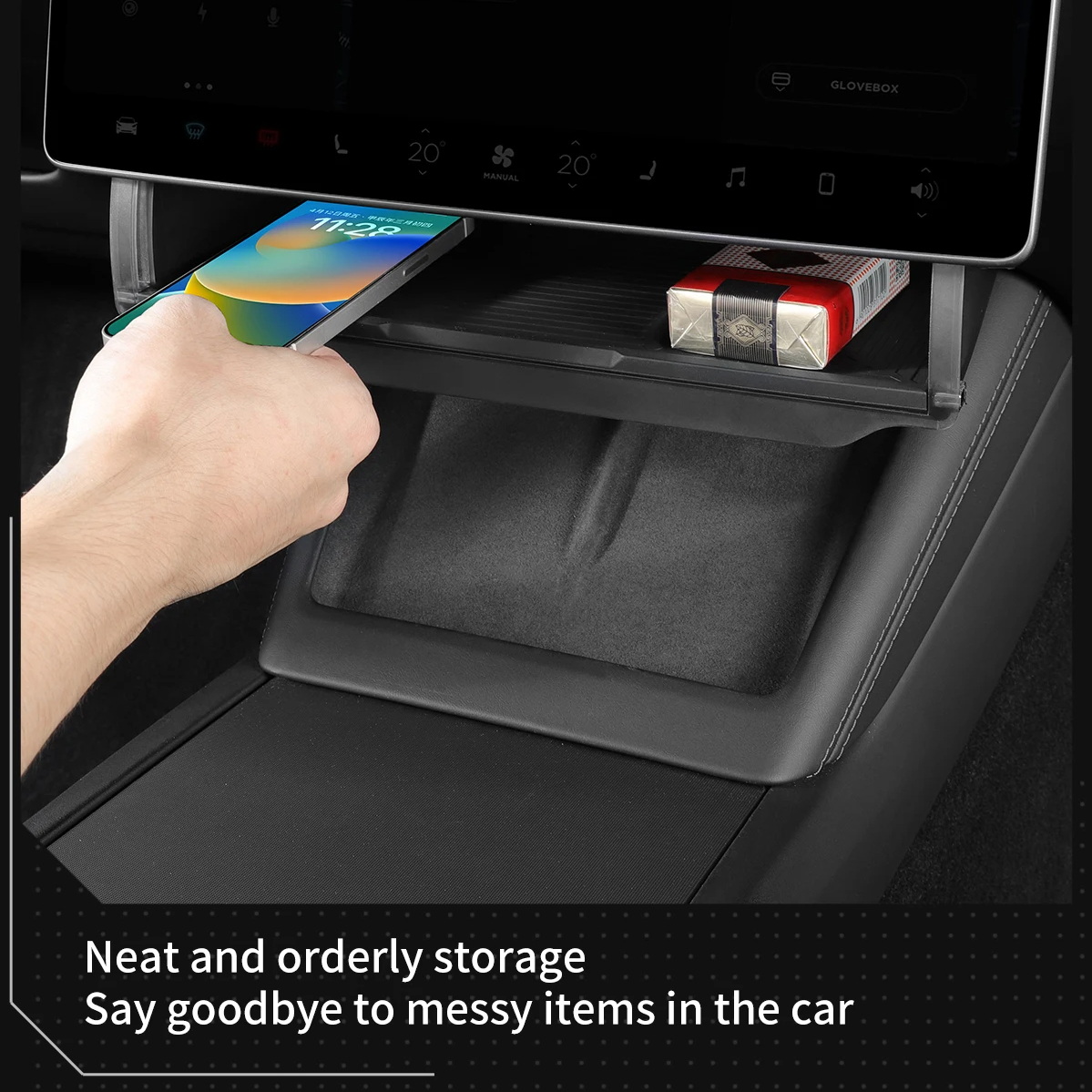 Boîte de rangement cachée sous - Tesla Tablet Accessories avis et prix